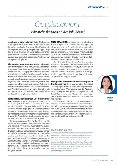 Outplacement: Wie steht Ihr Kurs an der Job-B&ouml;rse?  - B&ouml;rse Social Magazine #08