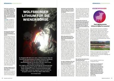 Wolfsberger Lithium für die Wiener Börse - Börse Social Magazine #09