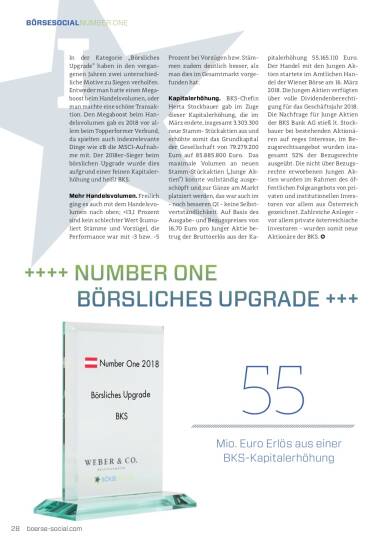 Number One 2018 BKS Börsliches Upgrade