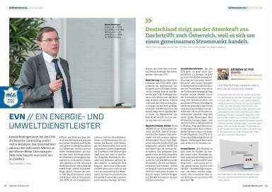EVN - Ein Energie- und Umweltdienstleister - Magazine #01 Doppelseite 