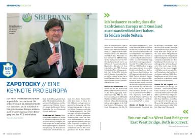Zapotocky: Eine Keynote pro Europa - B&ouml;rse Social Magazine #02