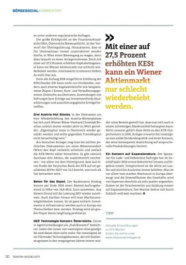 Deutscher Blickwinkel - Österreichs Aktienmarkt gilt als etwas verschlafen - Börse Social Magazine #02