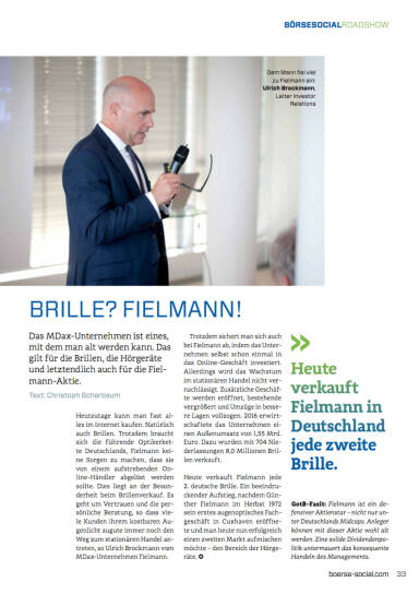 Brille? Fielmann! - Börse Social Magazine #06