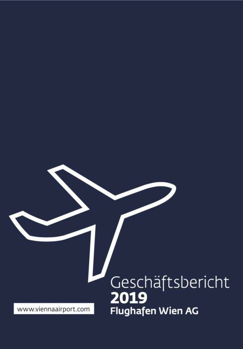 Vorderseite Flughafen Wien Geschäftsbericht 2019