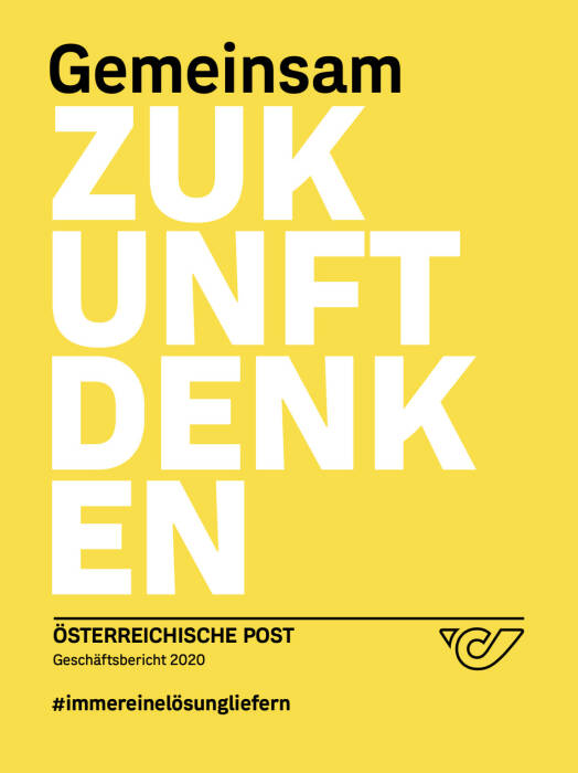 Vorderseite Österreichische Post Geschäftsbericht 2020