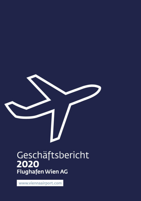Vorderseite Flughafen Wien Geschäftsbericht 2020