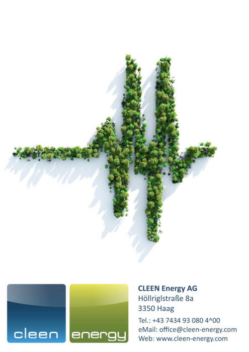 Rückseite Cleen Energy HJ-Finanzbericht 2020