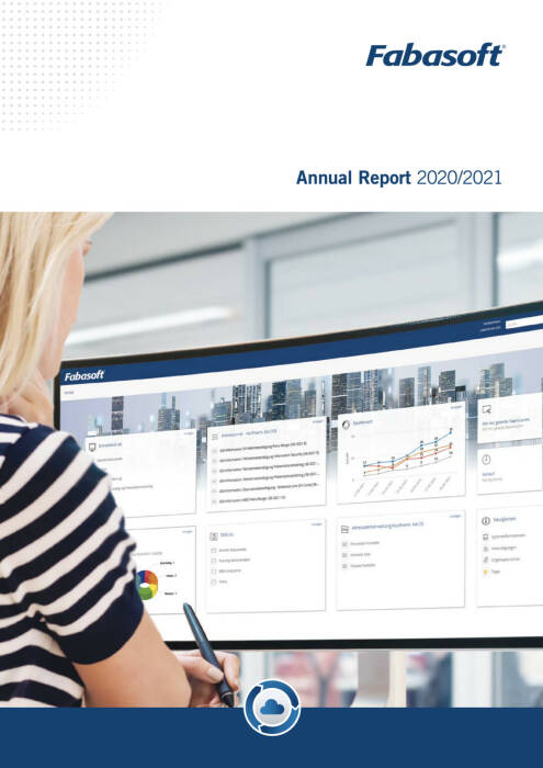 Vorderseite Fabasoft Geschäftsbericht 2020/2021