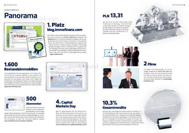 Panorama, 1. Platz blog.immofinanz.com „Smeil Award 2013“, Bestandsimmobilien, Capital Markets Day