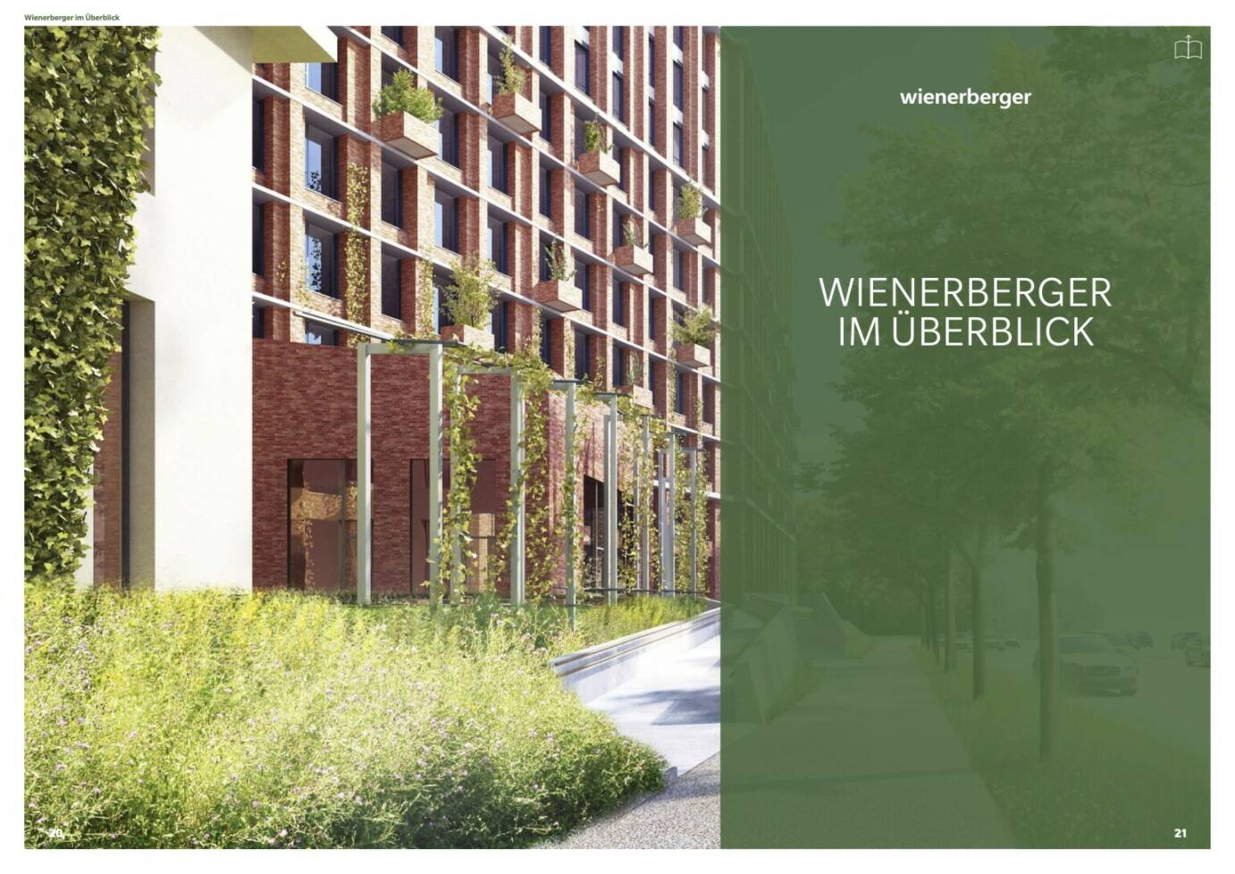 Doppelseite Wienerberger Geschäftsbericht 2021